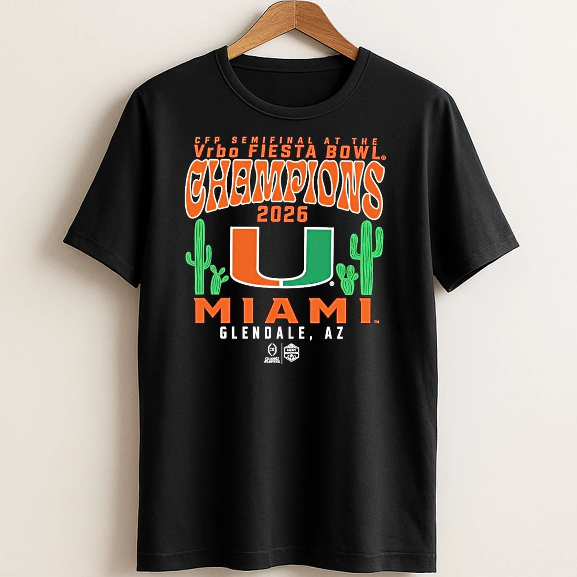 Original Miami Hurricanes 2026 Cfp Semifinal At The Fiesta Bowl Champions T Shirt Sweater