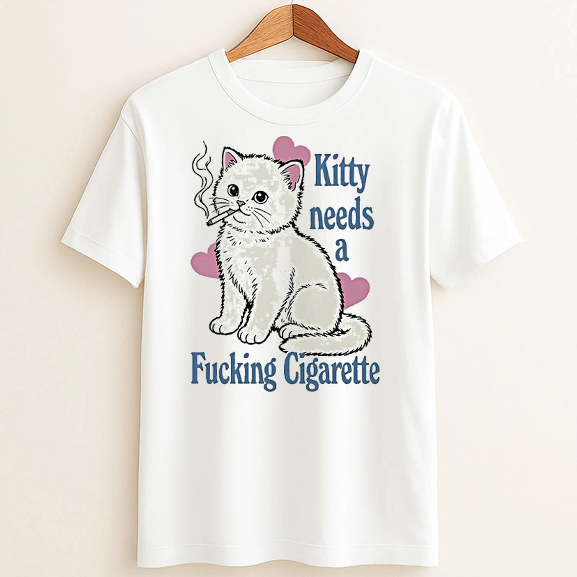 Original Uncle Reco Kitty Needs A Cigarette T Shirt Sweater