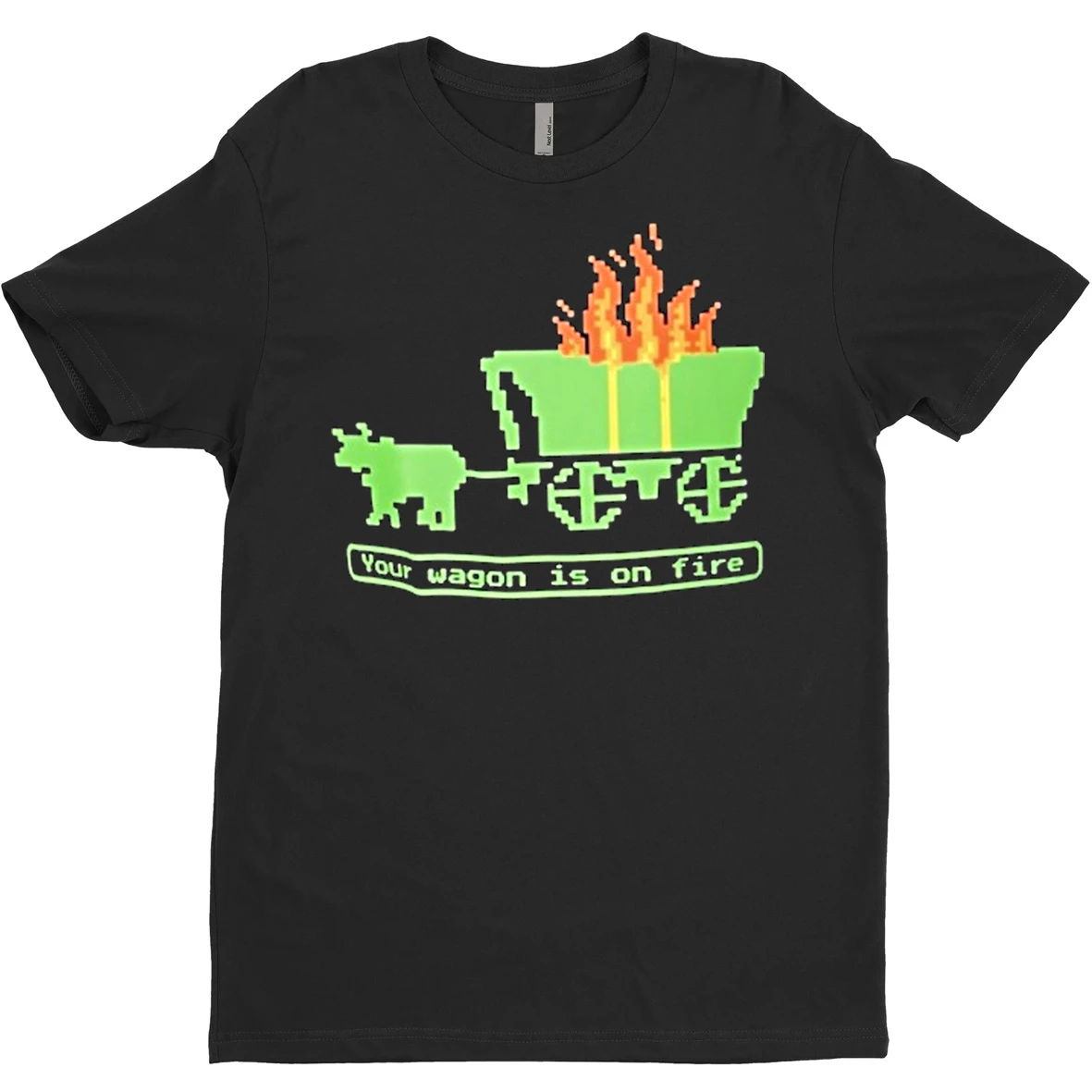 Original Your Wagon Is On Fire Retro Gaming T Shirt Sweater