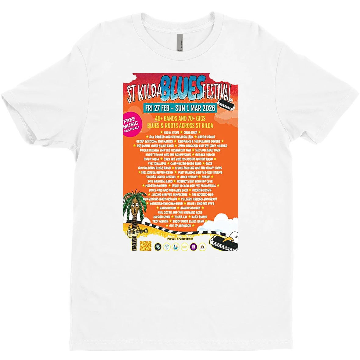 Original St Kilda Blues Festival February 27 March 1 2026 T Shirt Sweater