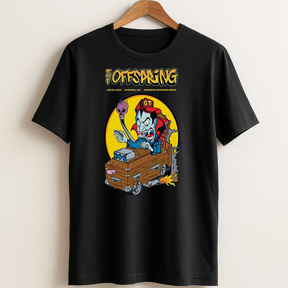 Original The Offspring Spokane Wa January 20 2026 Concert T Shirt Sweater