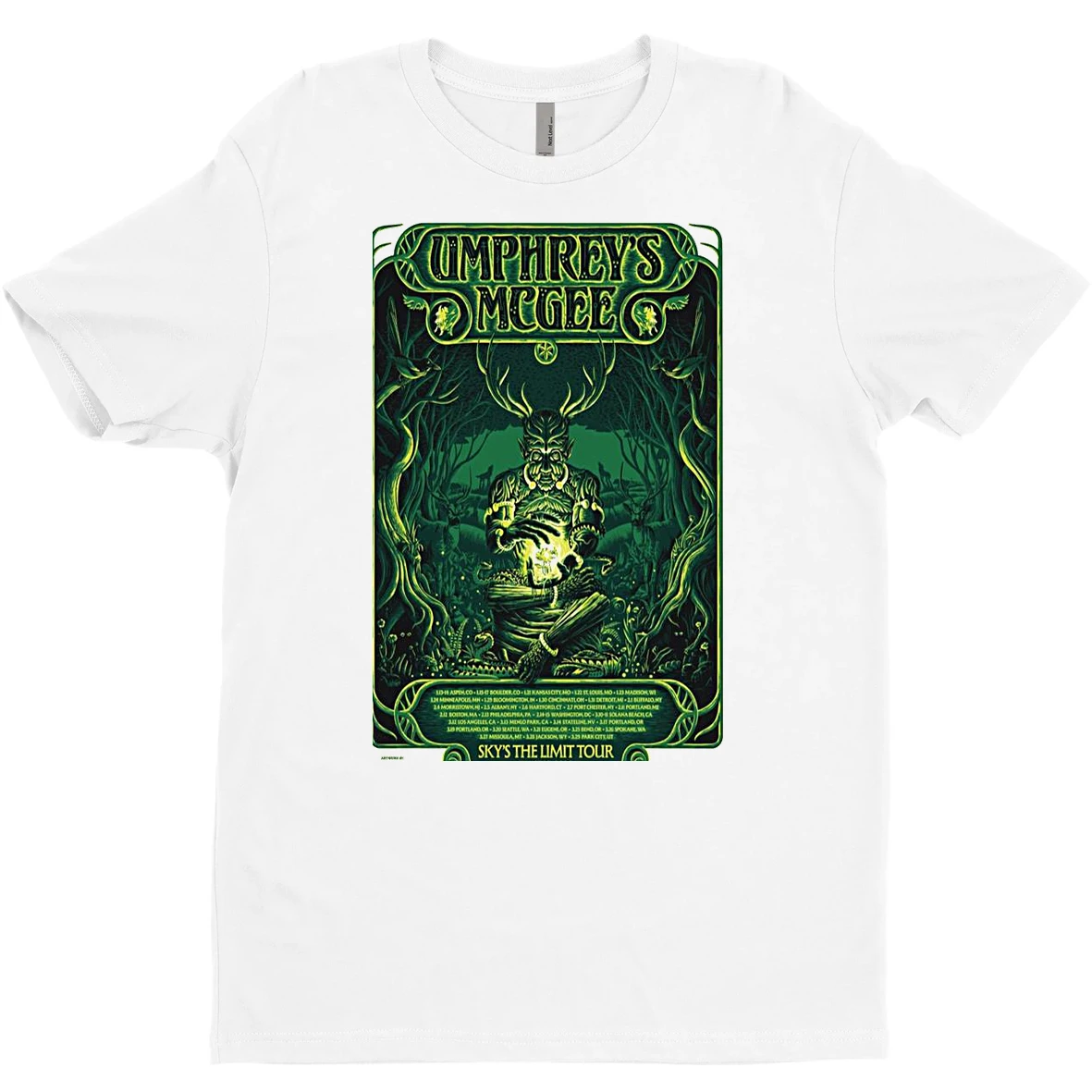 Original Umphreys Mcgee Skys The Limit Tour Winter 2026 T Shirt Sweater