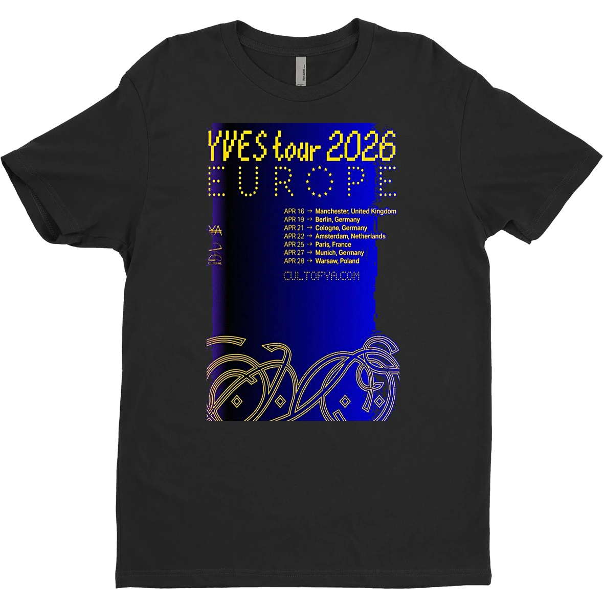 Original Yves 2026 Europe Tour T Shirt Sweater