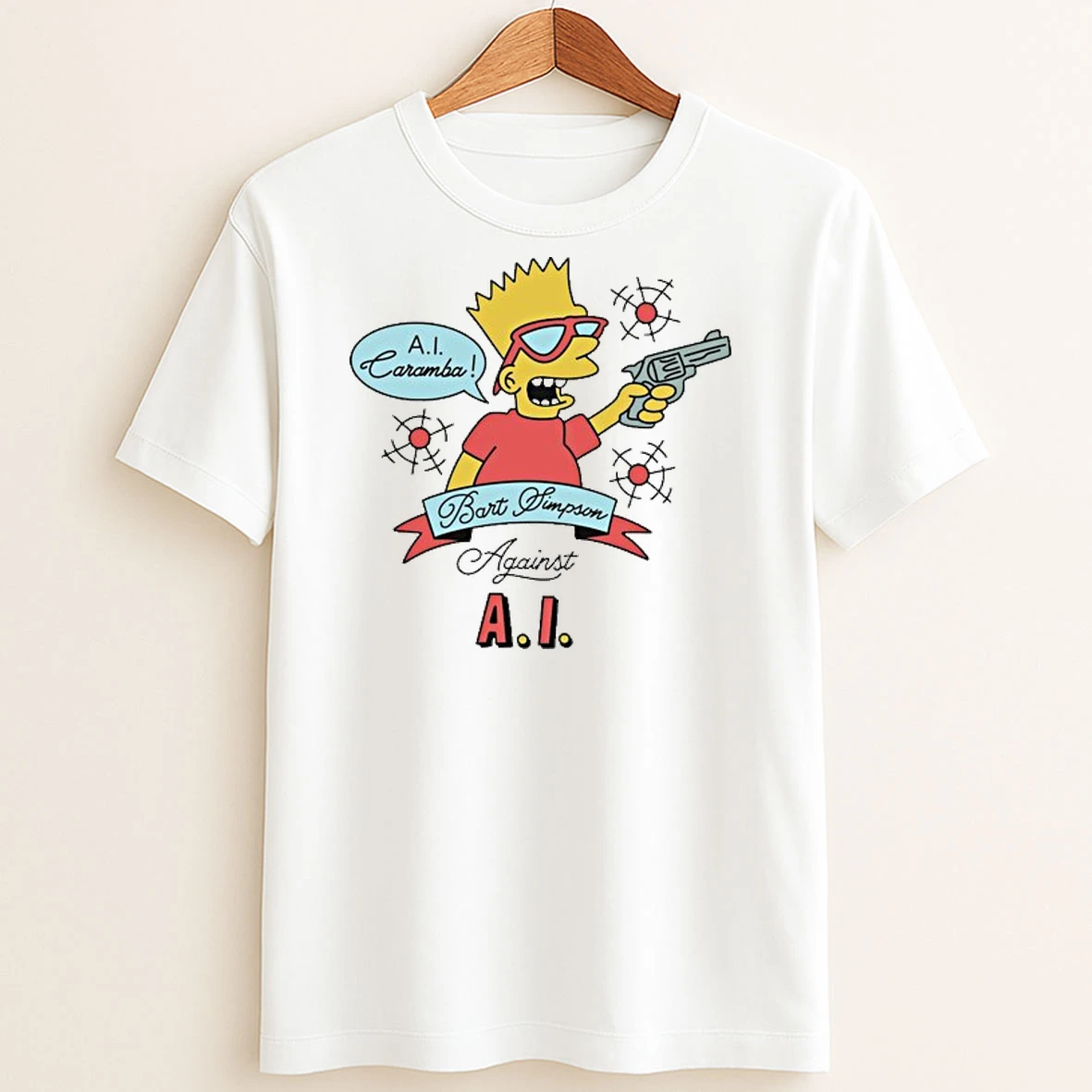 Original A I Caramba Bart Simpson Against %e2%95%acae I T Shirt Sweater