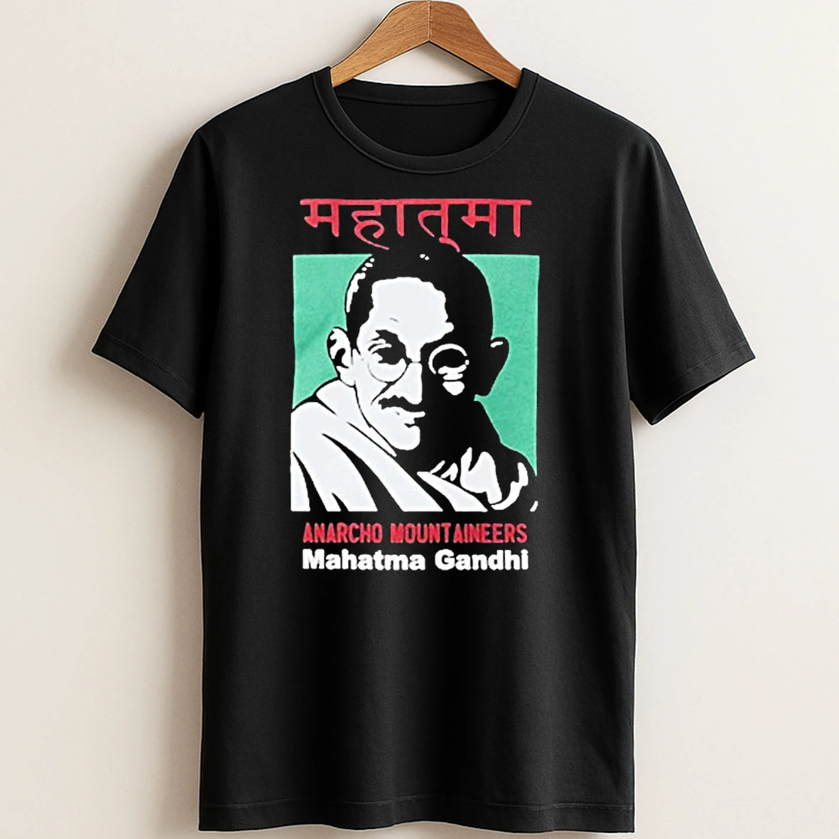 Original Anarcho Mountaineers Mahatma Gandhi T Shirt Sweater