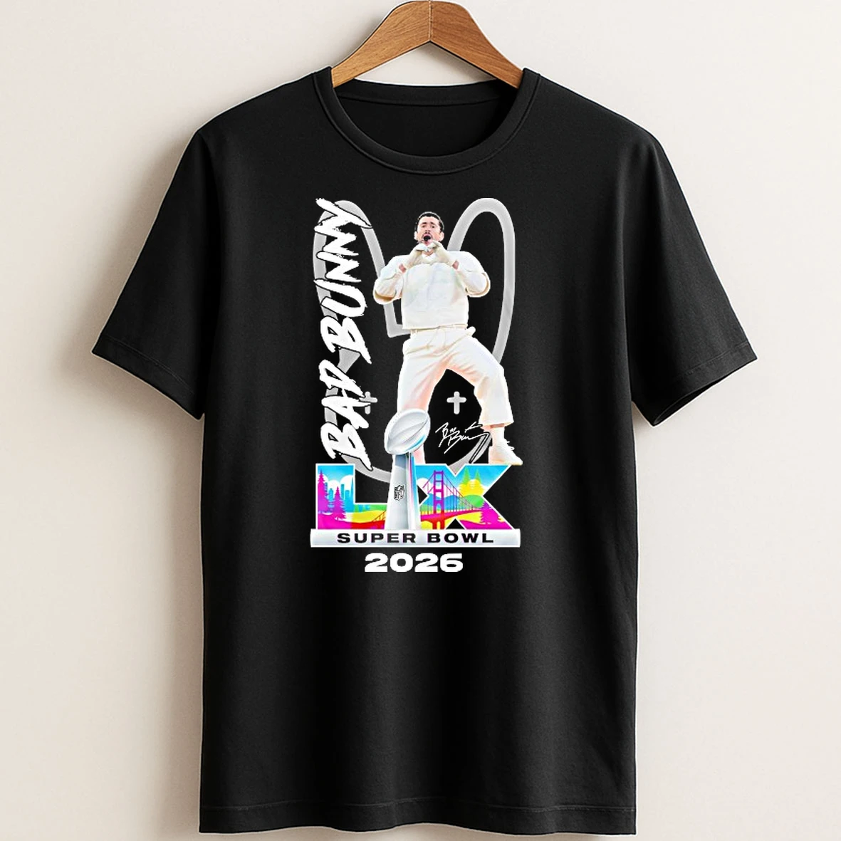 Original Bad Bunny Halftime Show 2026 Super Bowl Lx Heart Hands T Shirtss T Shirt Sweater