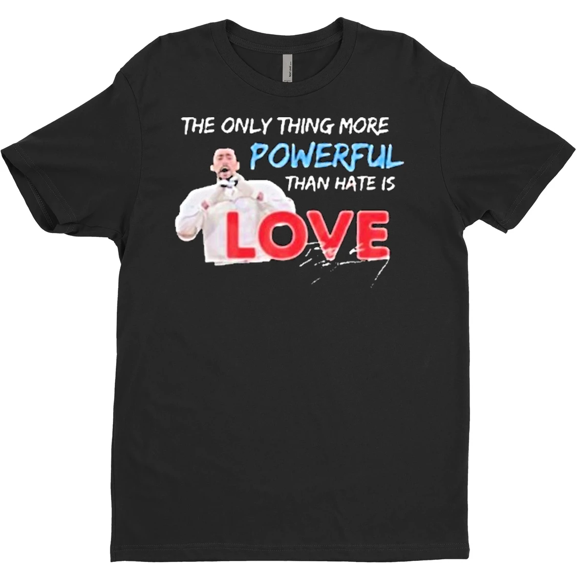 Original Bad Bunny The Only Thing More Powerful Than Hate Is Love T Shirt Sweater