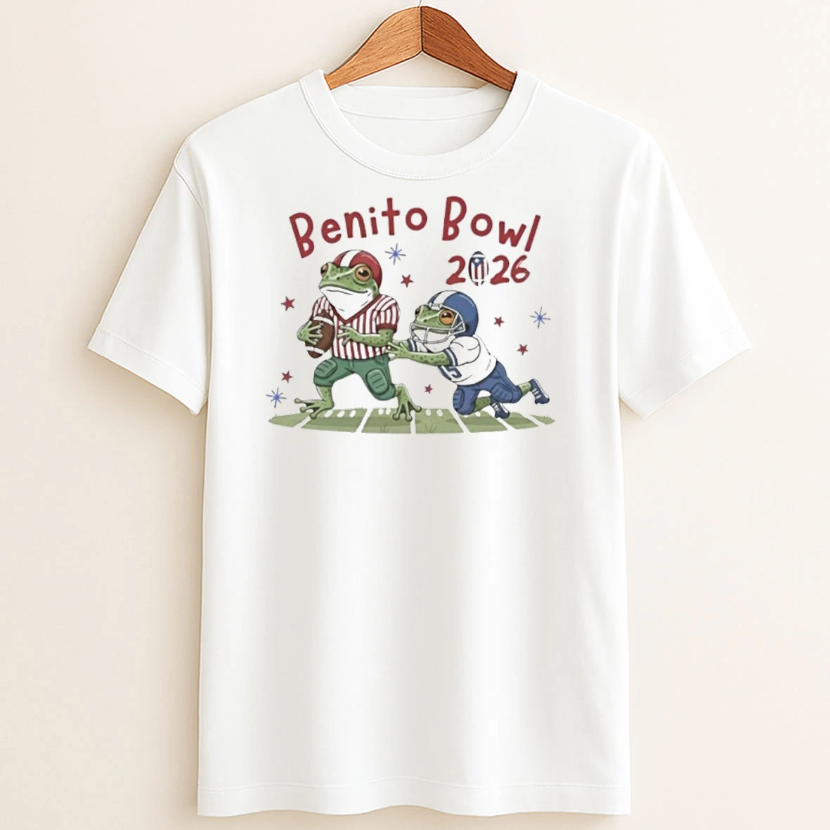 Original Benito Bowl 2026 Frogs Puerto Rico Flag T Shirt Sweater