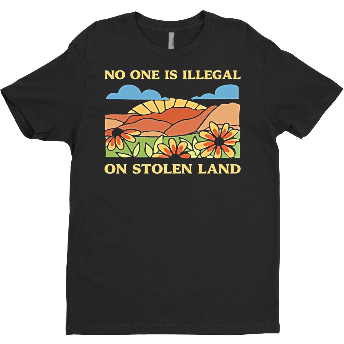 Original Billie Eilish No One Is Illegal On Stolen Land Vintage T Shirt Sweater