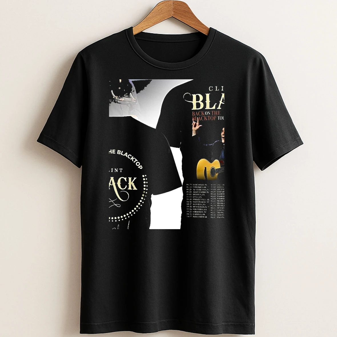 Original Clint Black Back On The Blacktop Tour 2026 T Shirt Sweater