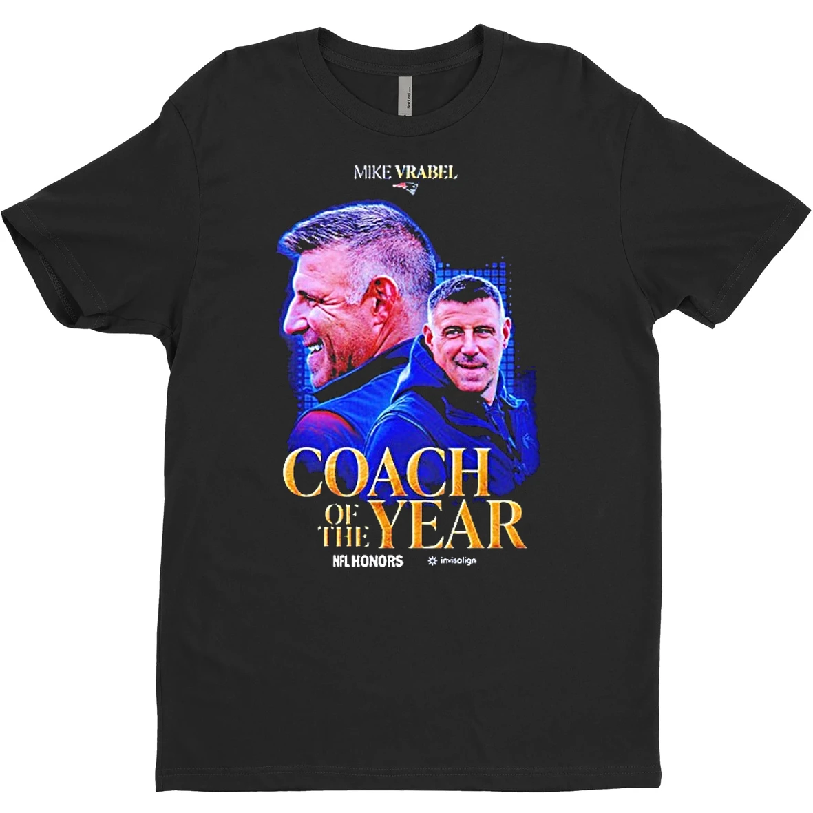 Original Congrats Mike Vrabel New England Patriots Coach Of The Year 2026 T Shirt Sweater