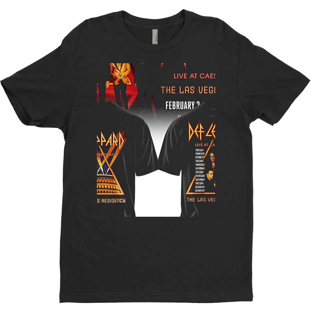 Original Def Leppard Live At Caesars Palace 2026 Legend Show T Shirt Sweater