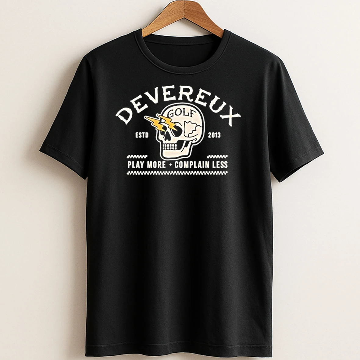 Original Devereux Golf Shocker Skull T Shirt Sweater