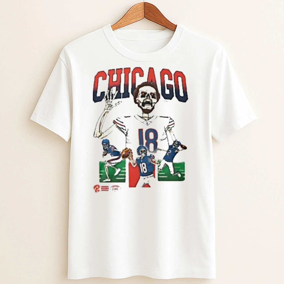 Original Drew Thorpe Chicago Skeleton T Shirt Sweater