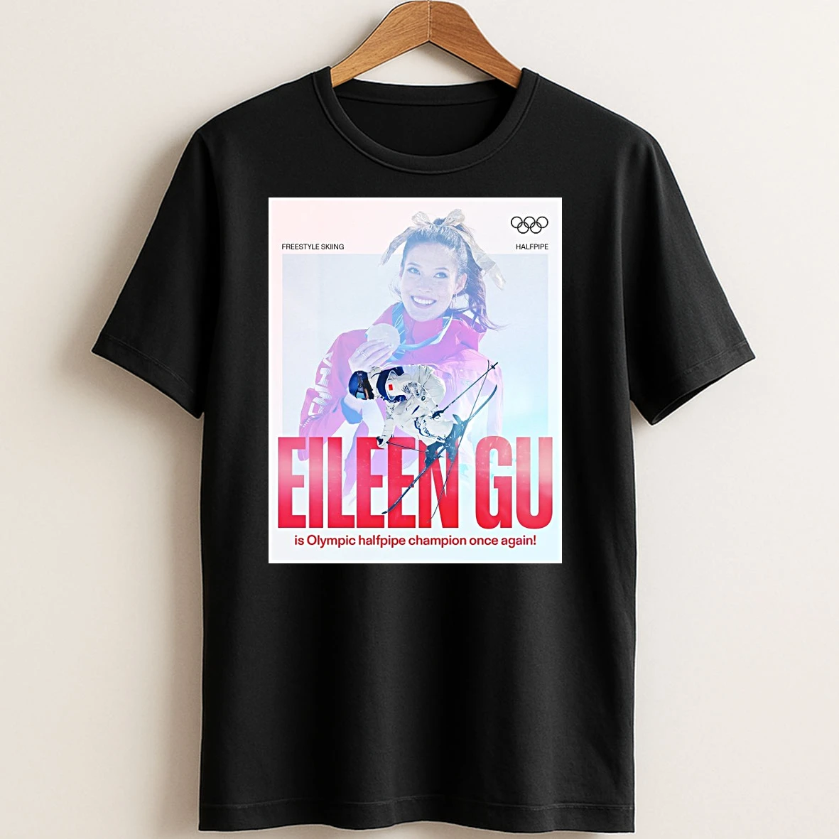 Original Eileen Gu Is Olympic Halfpipe Champion Once Again Milano Cortina 2026 T Shirt Sweater