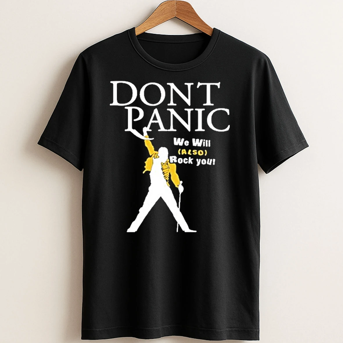Original Freddie Mercury Dont Panic We Will Also Rock You T Shirt Sweater
