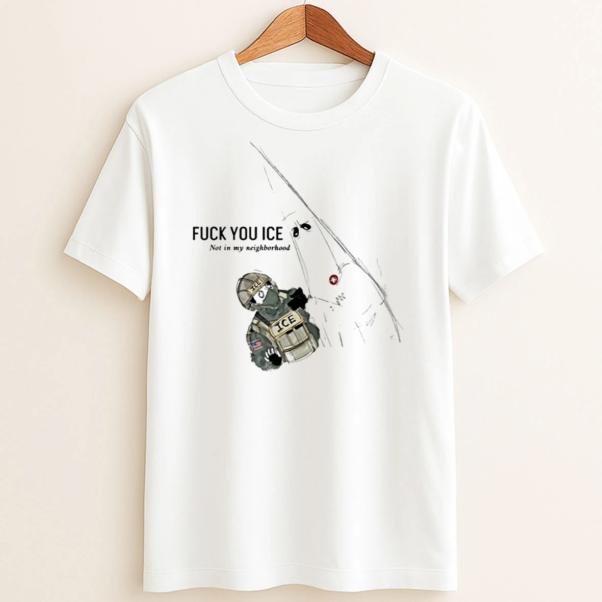 Original Fuck You Ice Not In My Neighborhood T Shirt Sweater