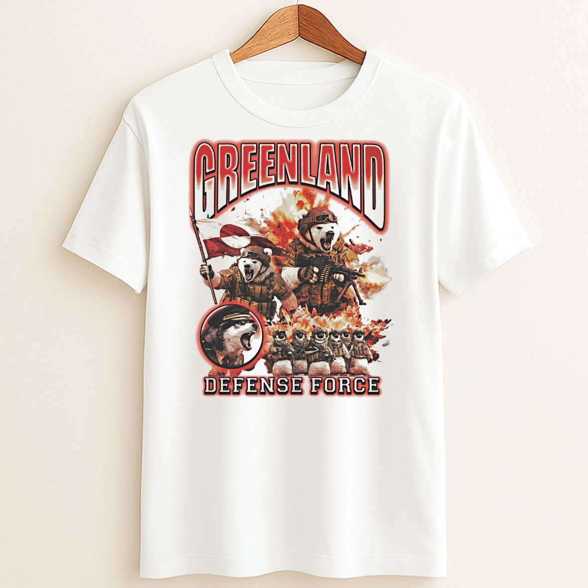 Original Greenland Defense Force Spencers T Shirt Sweater