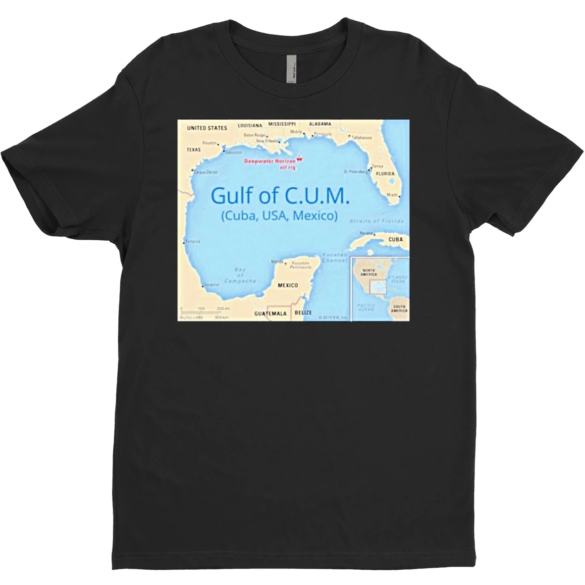 Original Gulf Of C U M Cuba Usa Mexico T Shirt Sweater