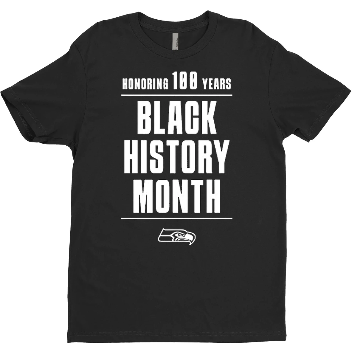Original Honoring 100 Years Blacks History Month Seahawks T Shirt Sweater