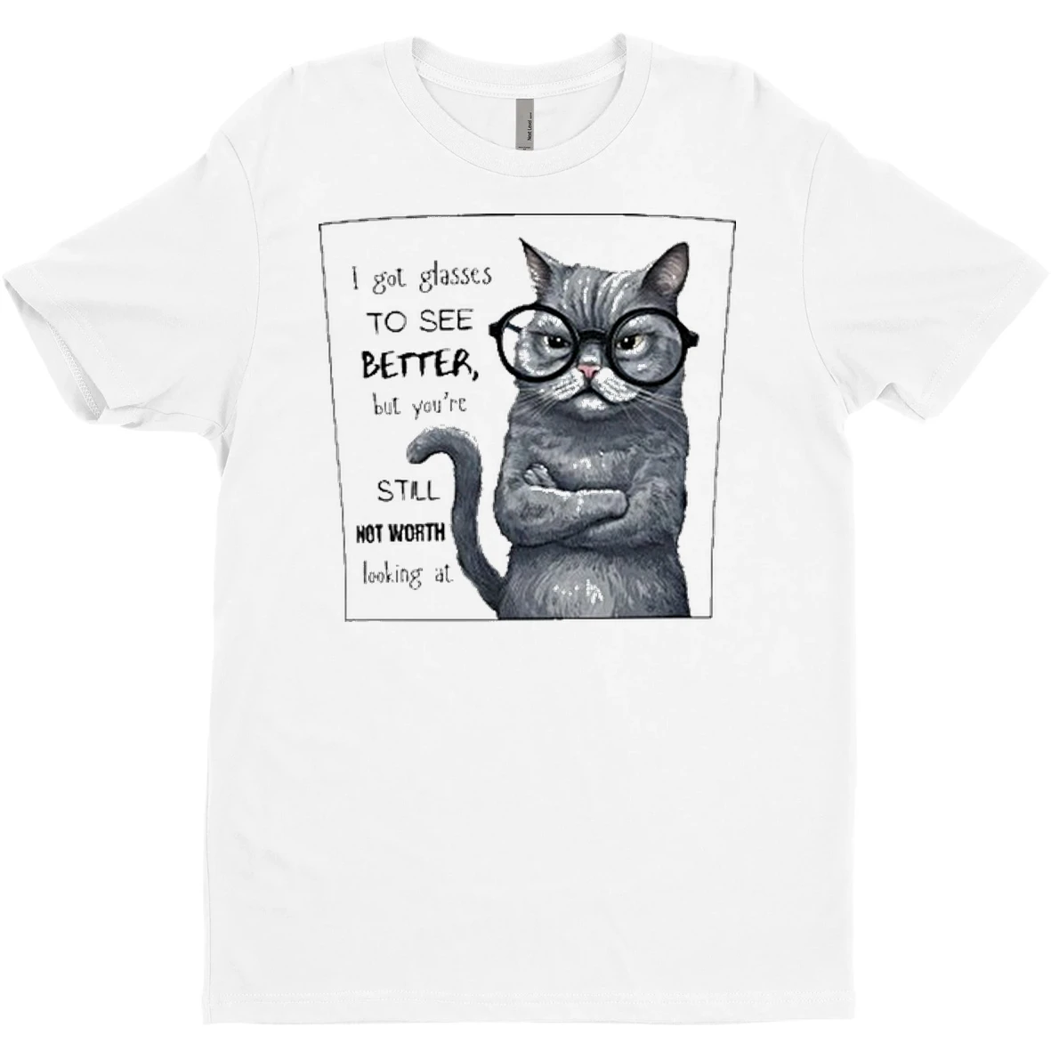 Original I Got Glasses To See Better But Youre Still Not Worth Looking At T Shirt Sweater