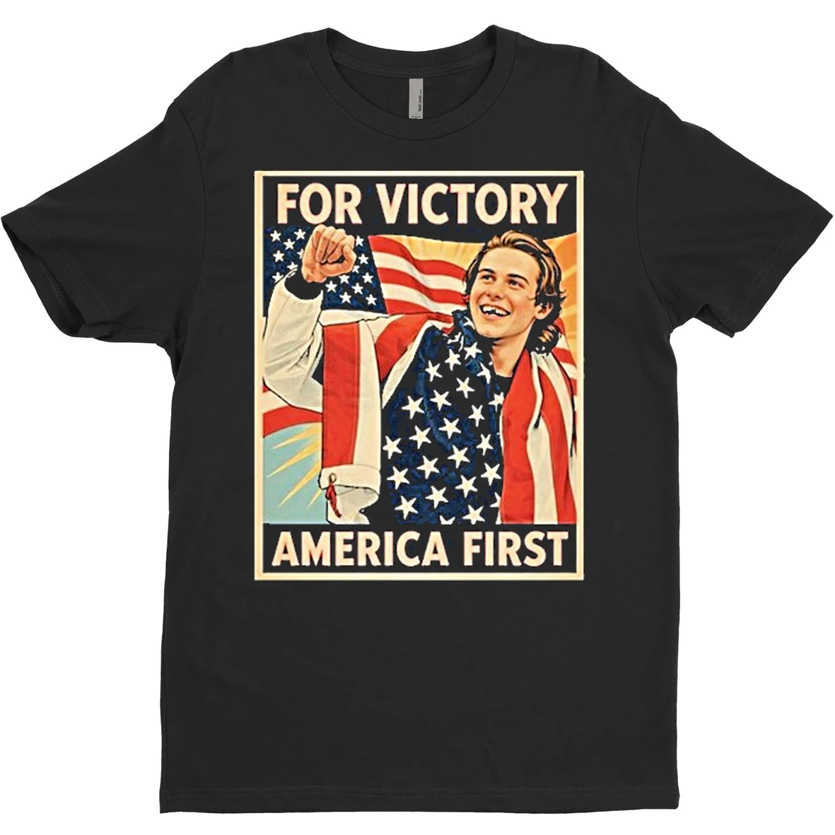 Original Jack Hughes For Victory America First T Shirt Sweater