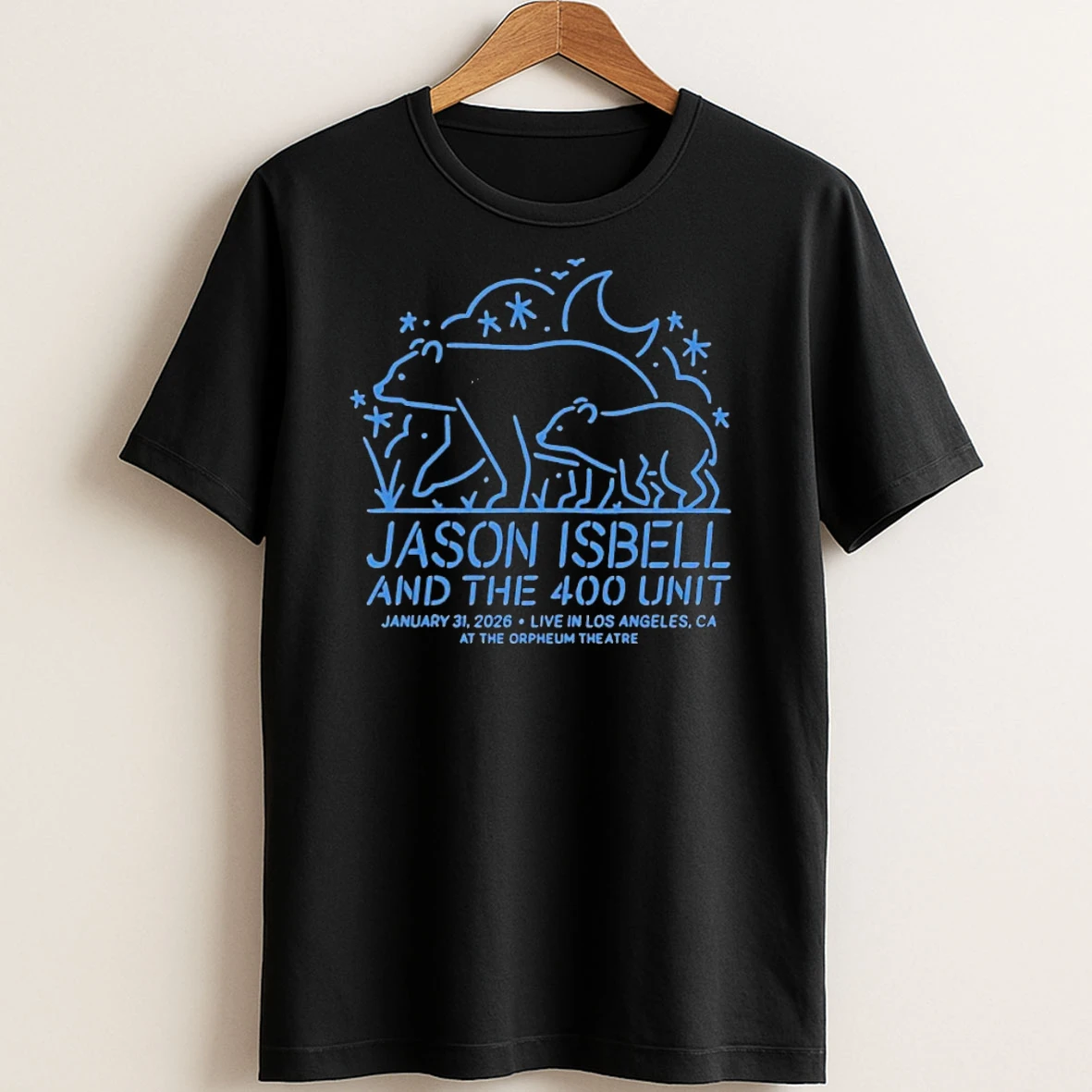 Original Jason Isbell And The 400 Unit The Orpheum Theatre In Los Angeles Ca Jan 31 2026 T Shirt Sweater
