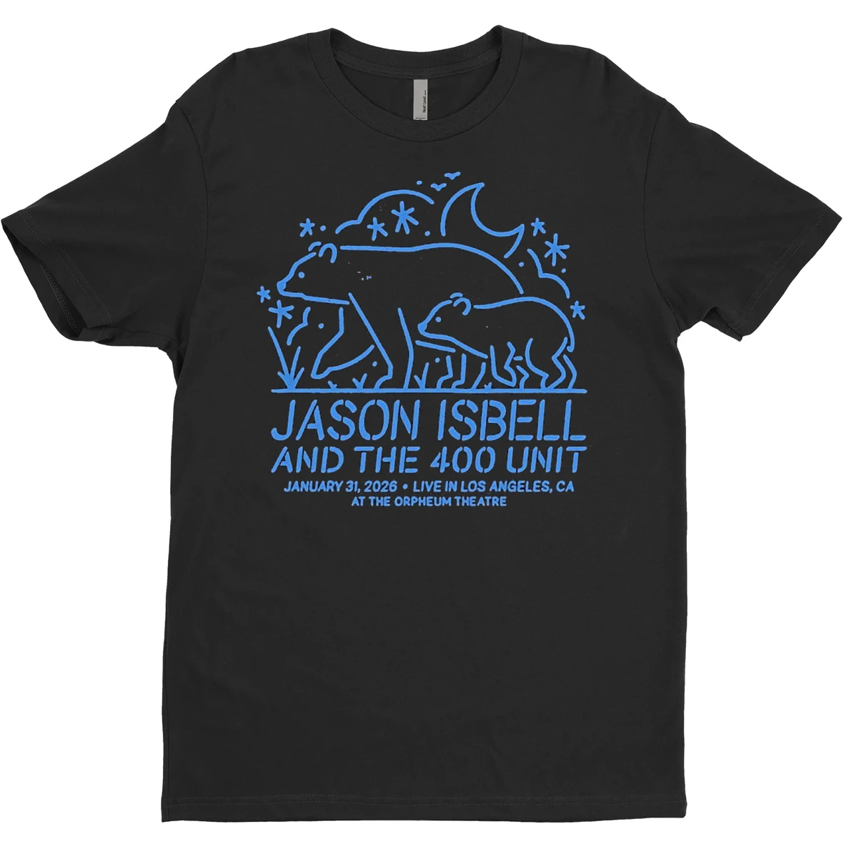 Original Jason Isbell And The 400 Unit The Orpheum Theatre In Los Angeles Ca January 31 2026 T Shirt Sweater