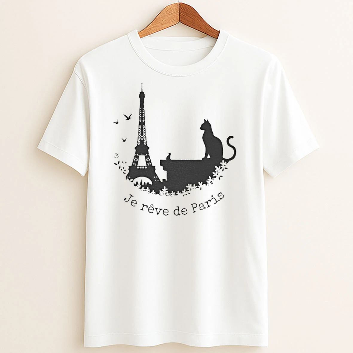 Original Je Reve De Paris Cat French T Shirt Sweater