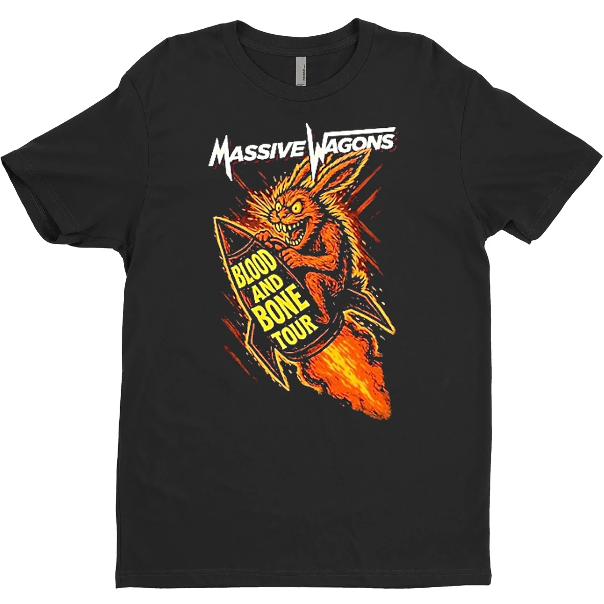 Original Massive Wagons Blood Bone European Tour T Shirt Sweater