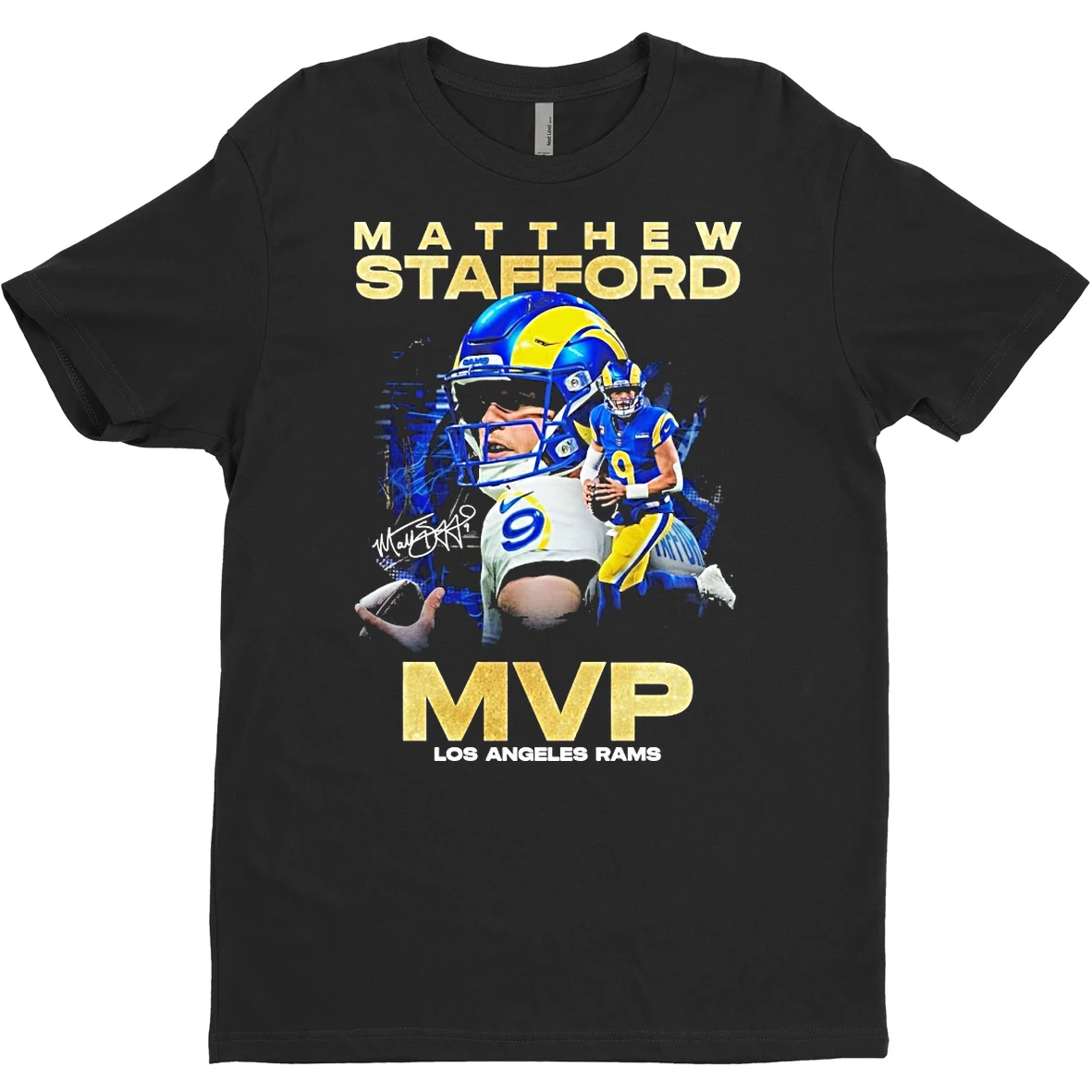 Original Matthew Stafford Mvp Los Angeles Rams Signature T Shirt Sweater
