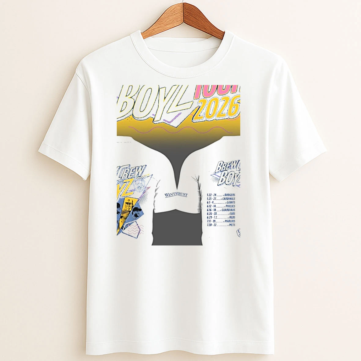 Original Milwaukee Brewers Brew Crew Boyz Tour 2026 T Shirt Sweater