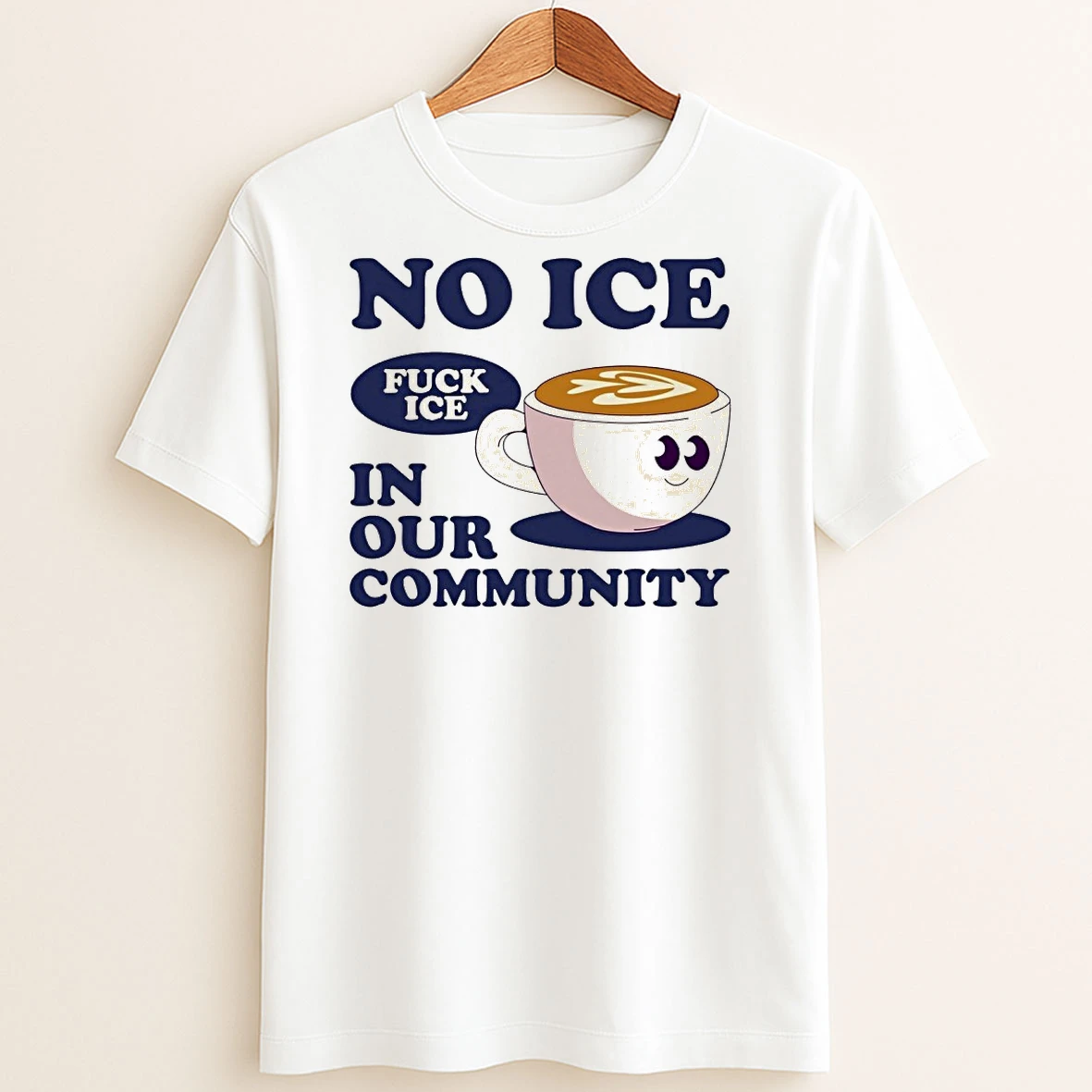 Original No Ice In Our Community Fuck Ice T Shirt Sweater