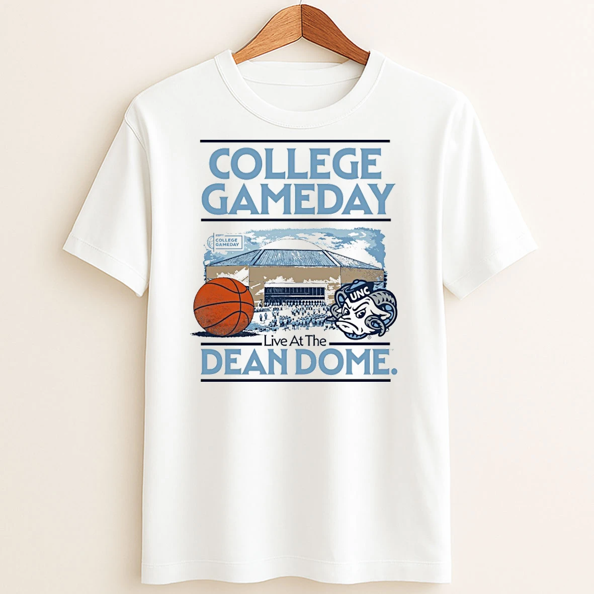 Original North Carolina Tar Heels College Gameday Unc Dean Dome Stadium T Shirt Sweater