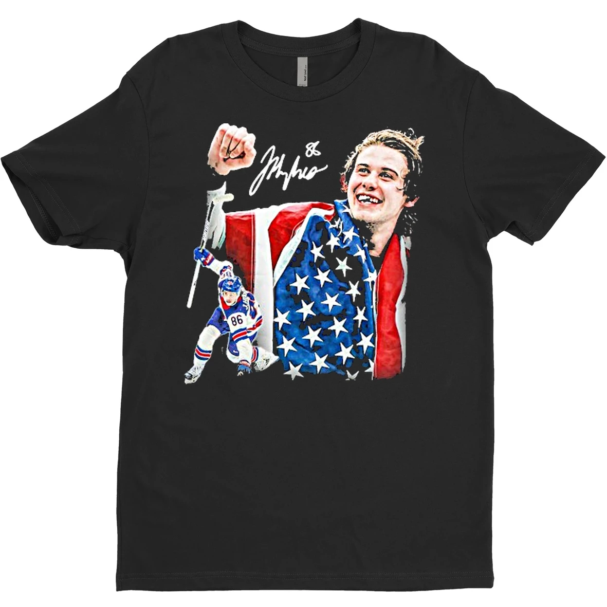 Original Olympic 2026 Game Threads Jack Hughes Golden Goal T Shirt Sweater