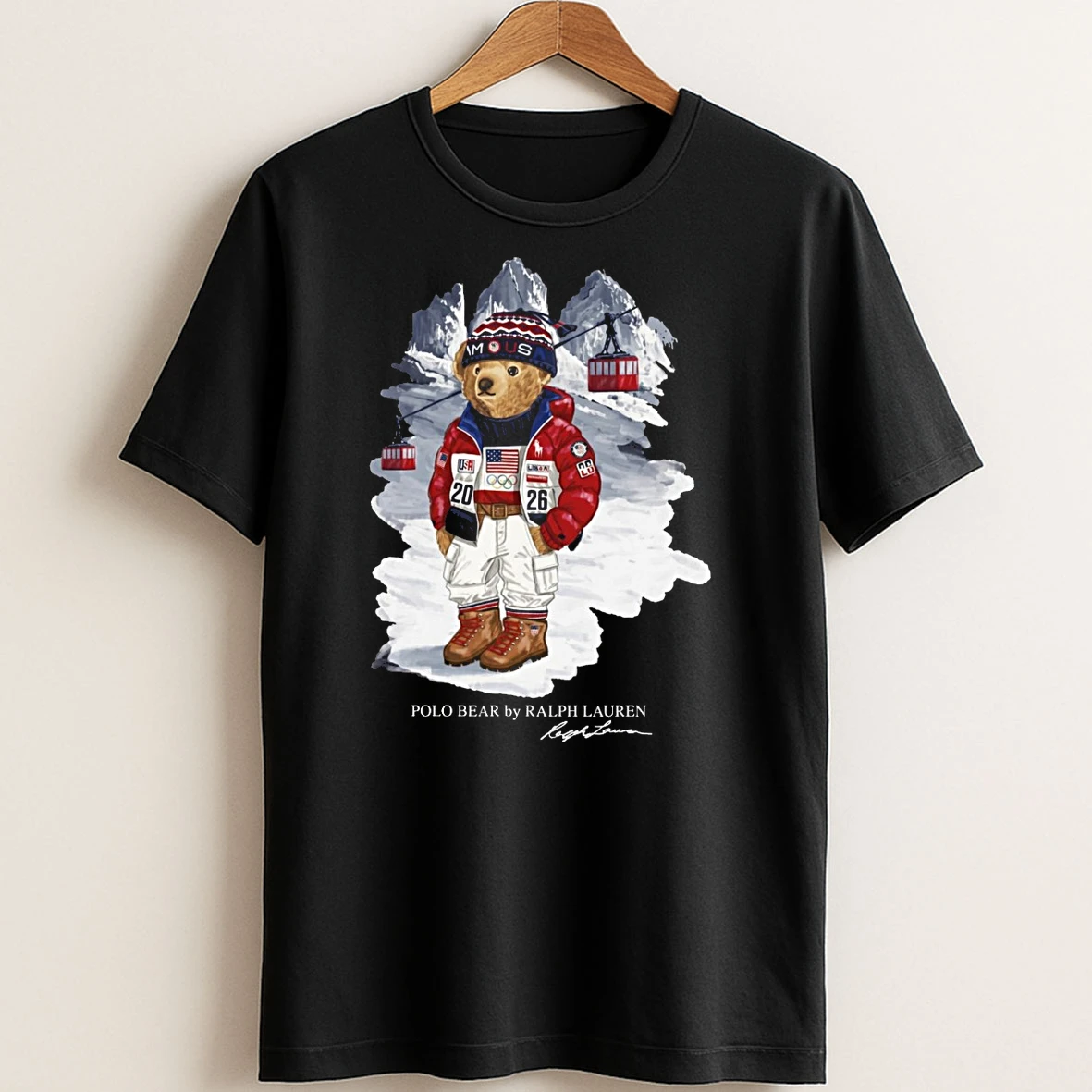 Original Polo Bear Ralph Lauren 2026 Winter Olympics T Shirt Sweater