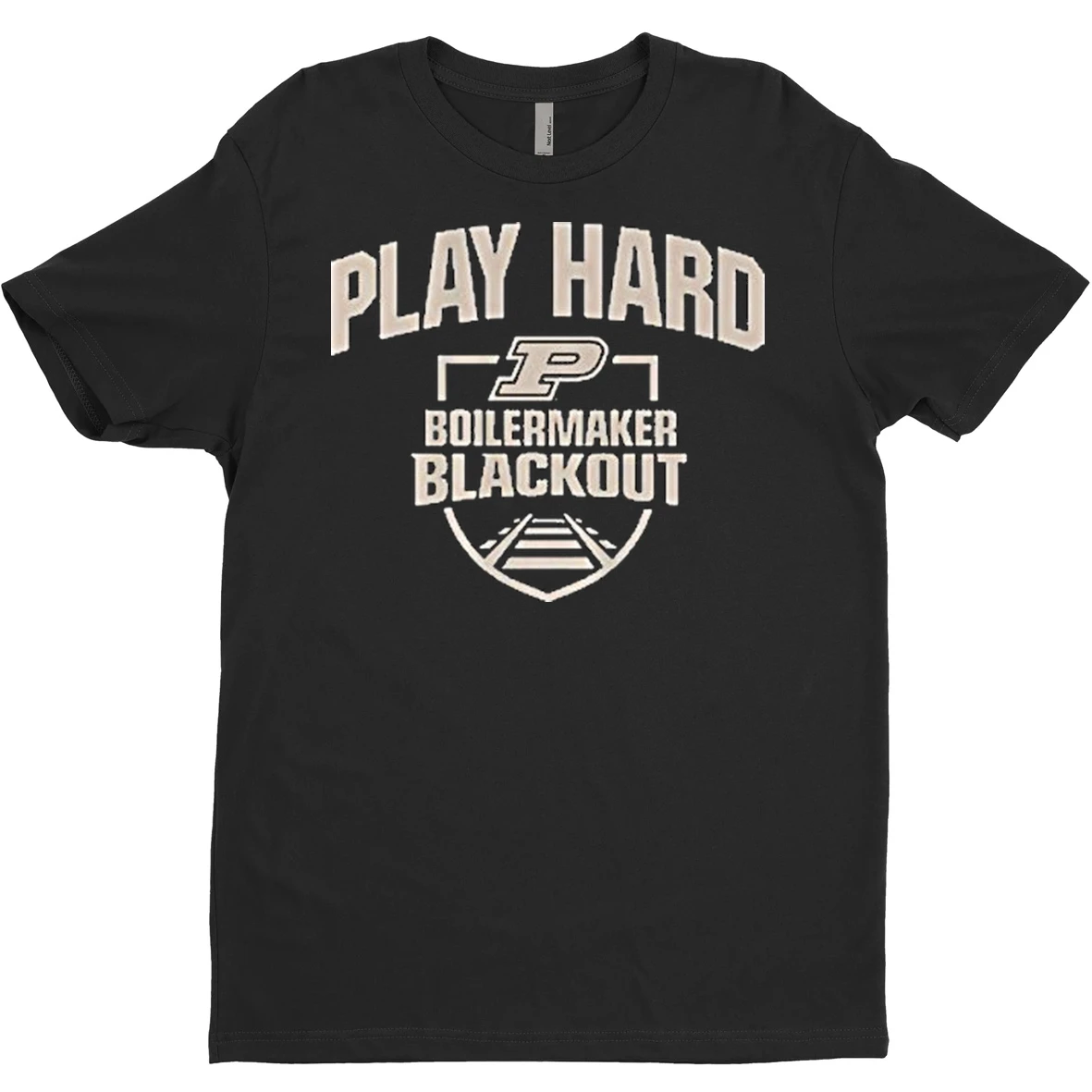 Original Purdue Basketball Boilermaker Blackout Play Hard T Shirt Sweater