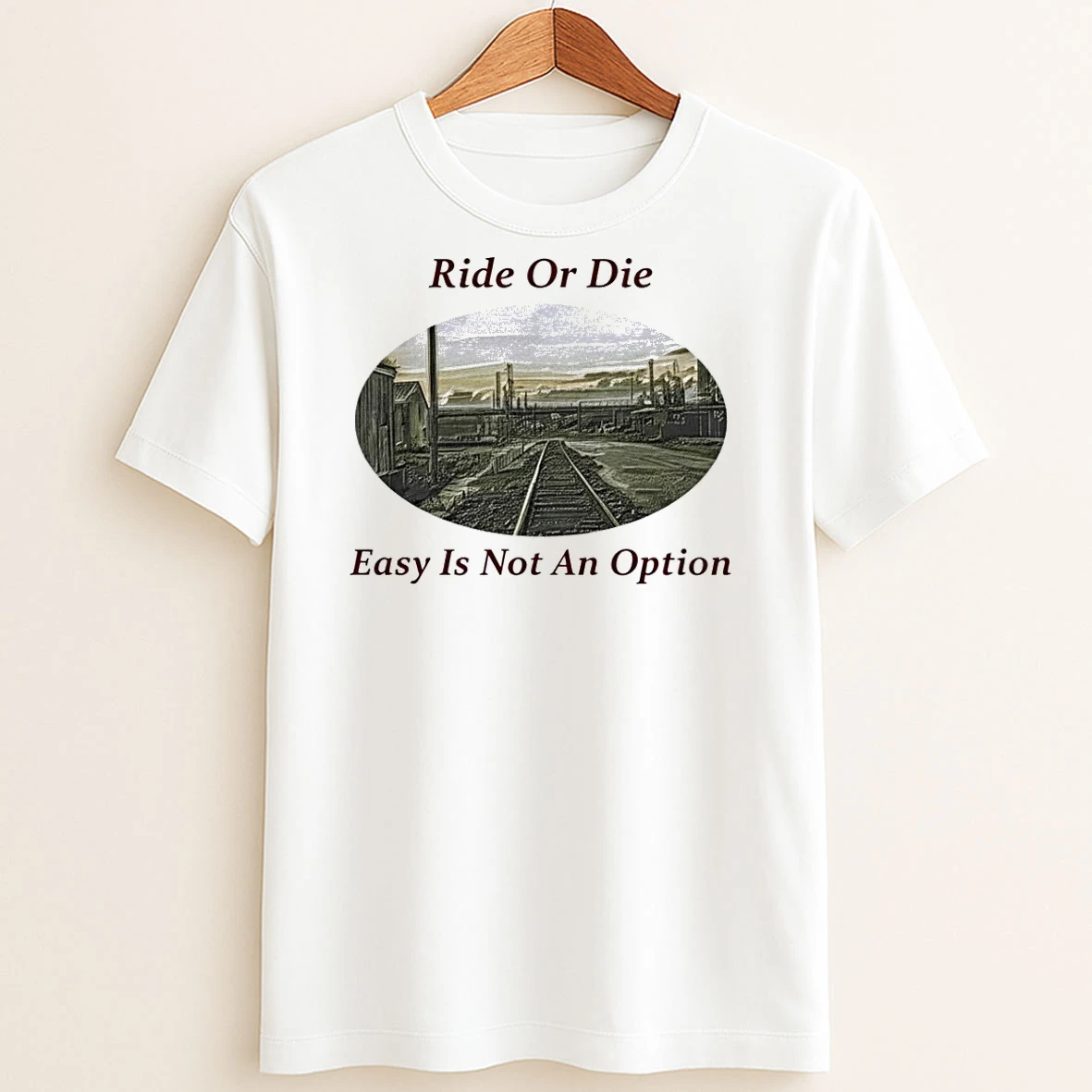 Original Ride Or Die Easy Is Not An Option T Shirt Sweater