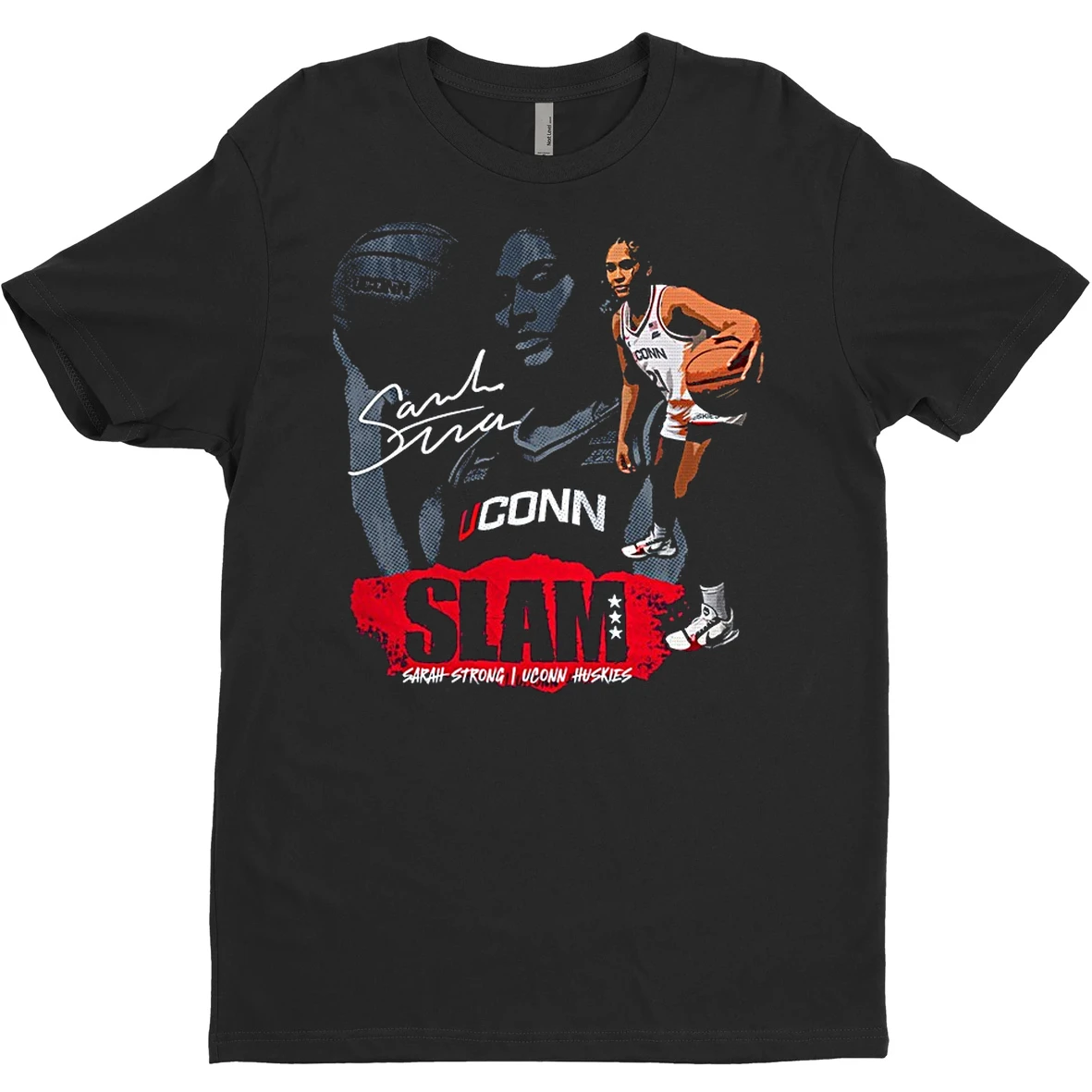 Original Slam Sarah Strong Uconn Huskies Basketball Signature Remix T Shirt Sweater
