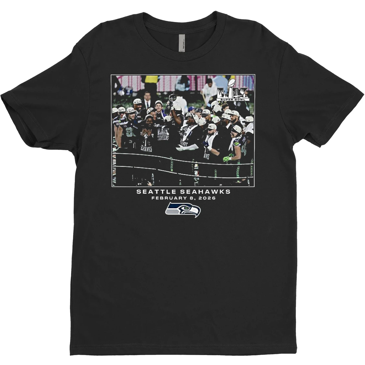 Original Seattle Seahawks Nfl Flash Features Super Bowl Lx T Shirt Sweater