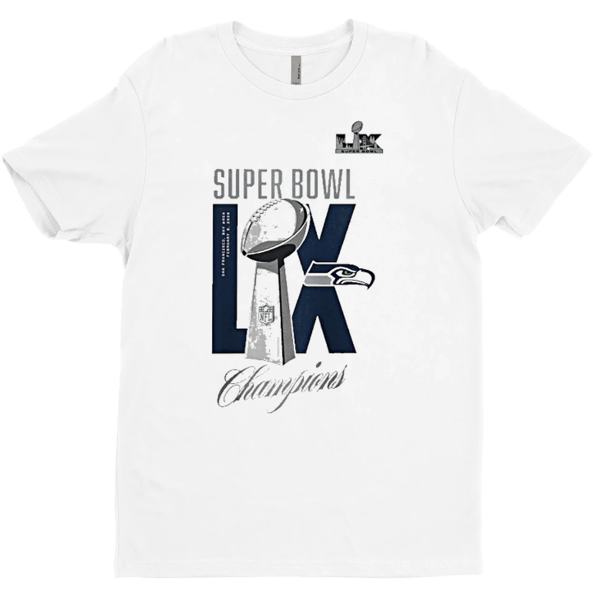 Original Seattle Seahawks Super Bowl Lx Champions Lombardi Trophy T Shirt Sweater