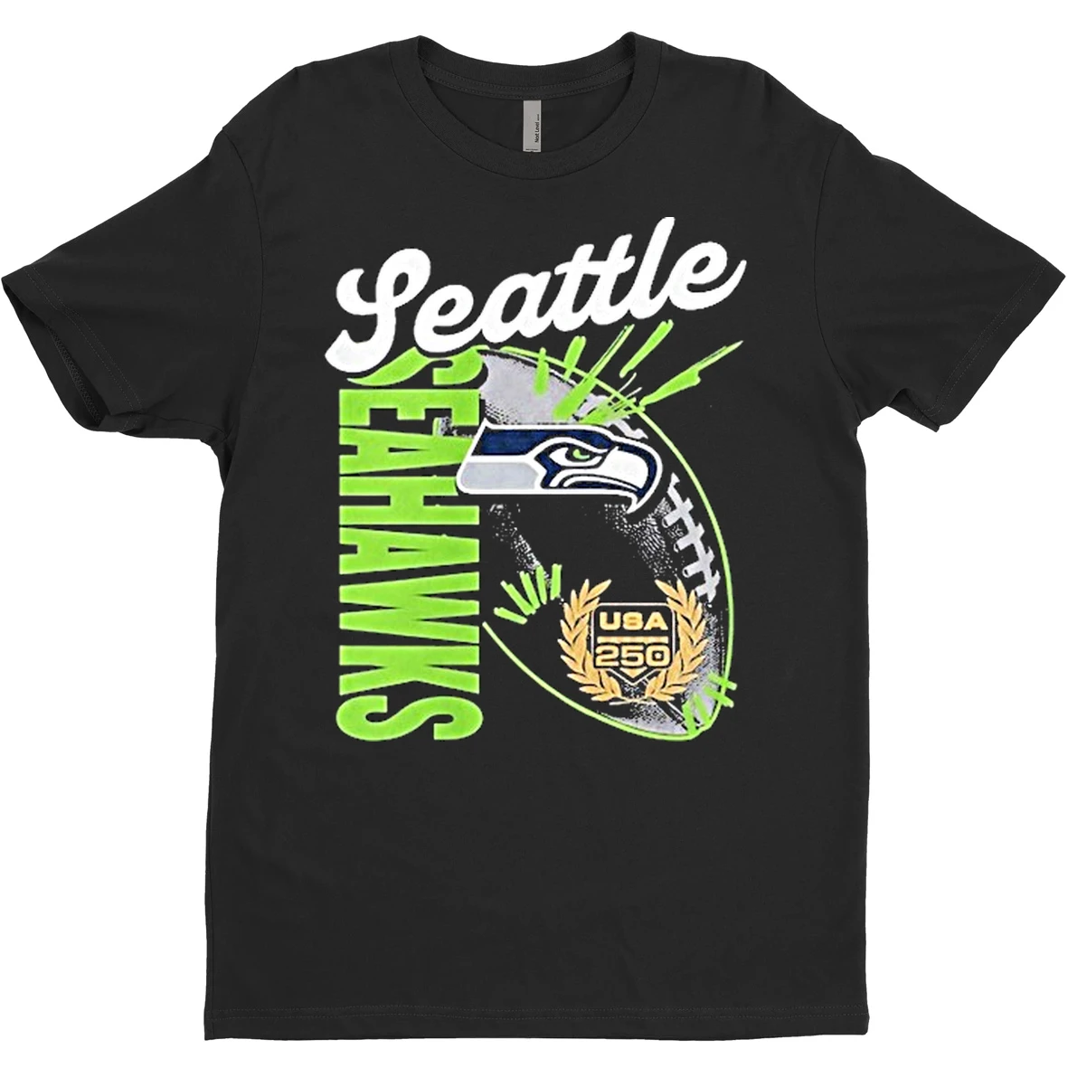 Original Seattle Seahawks Usa 250 Gold Standard Team Heritage T Shirt Sweater