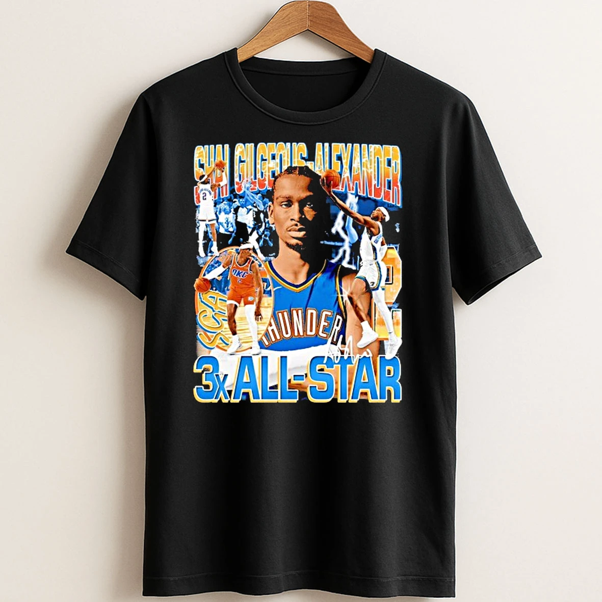 Original Shai Gilgeous Alexander 3 All Star T Shirt Sweater