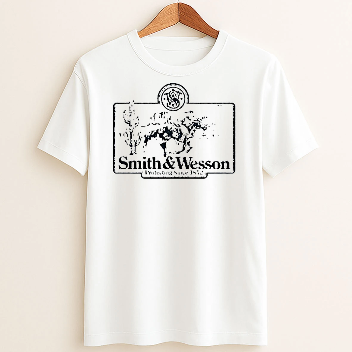 Original Smith Wesson Western Scene Since 1852 T Shirt Sweater