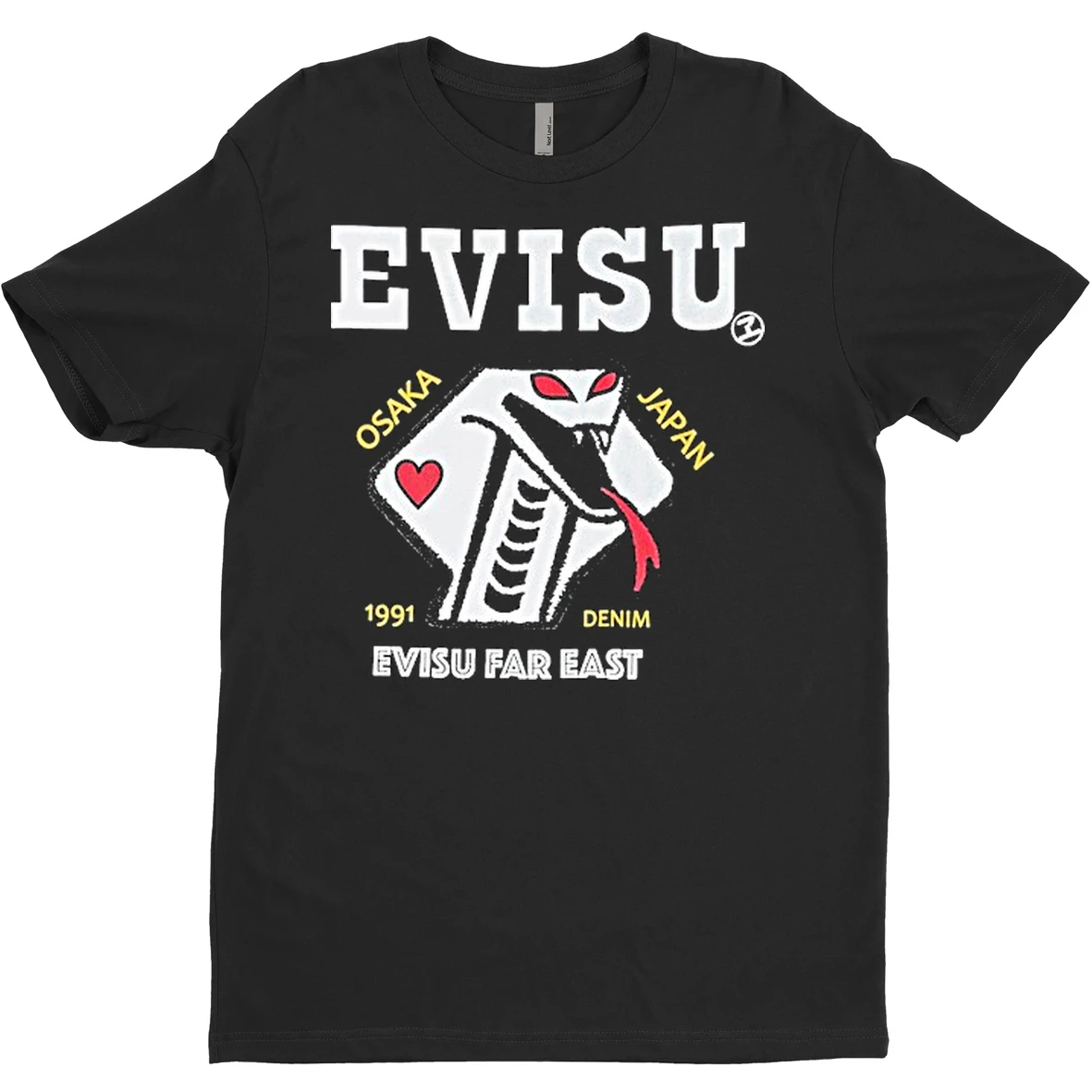 Original Snake And Poker Evisu Denim Evisu Far East Osaka Japan 1991 T Shirt Sweater
