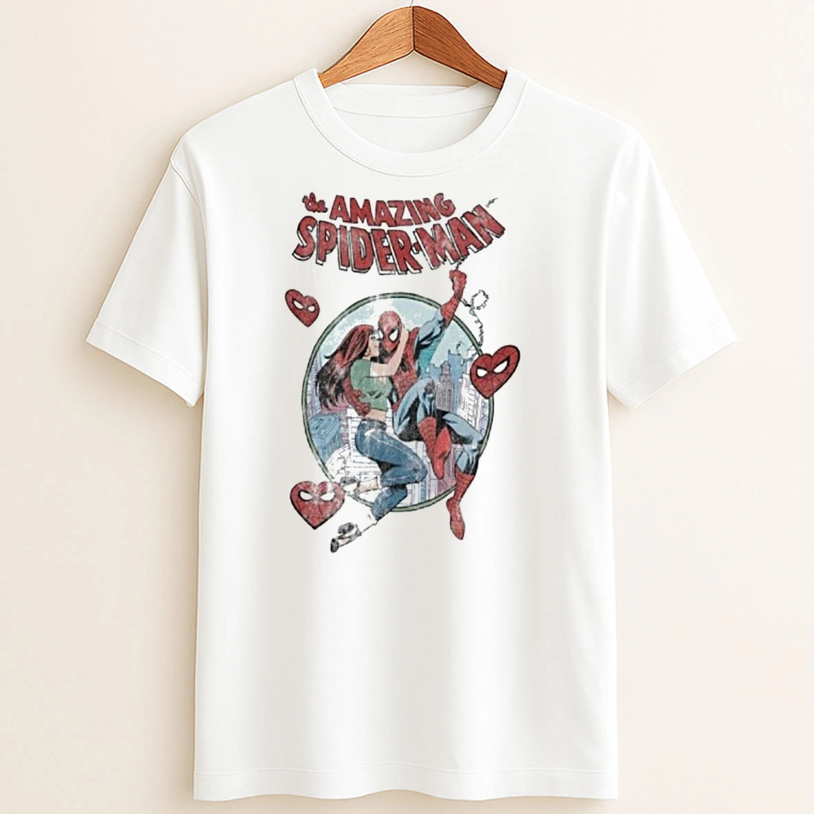 Original Spider Man Loves Mary Jane Valentine T Shirt Sweater
