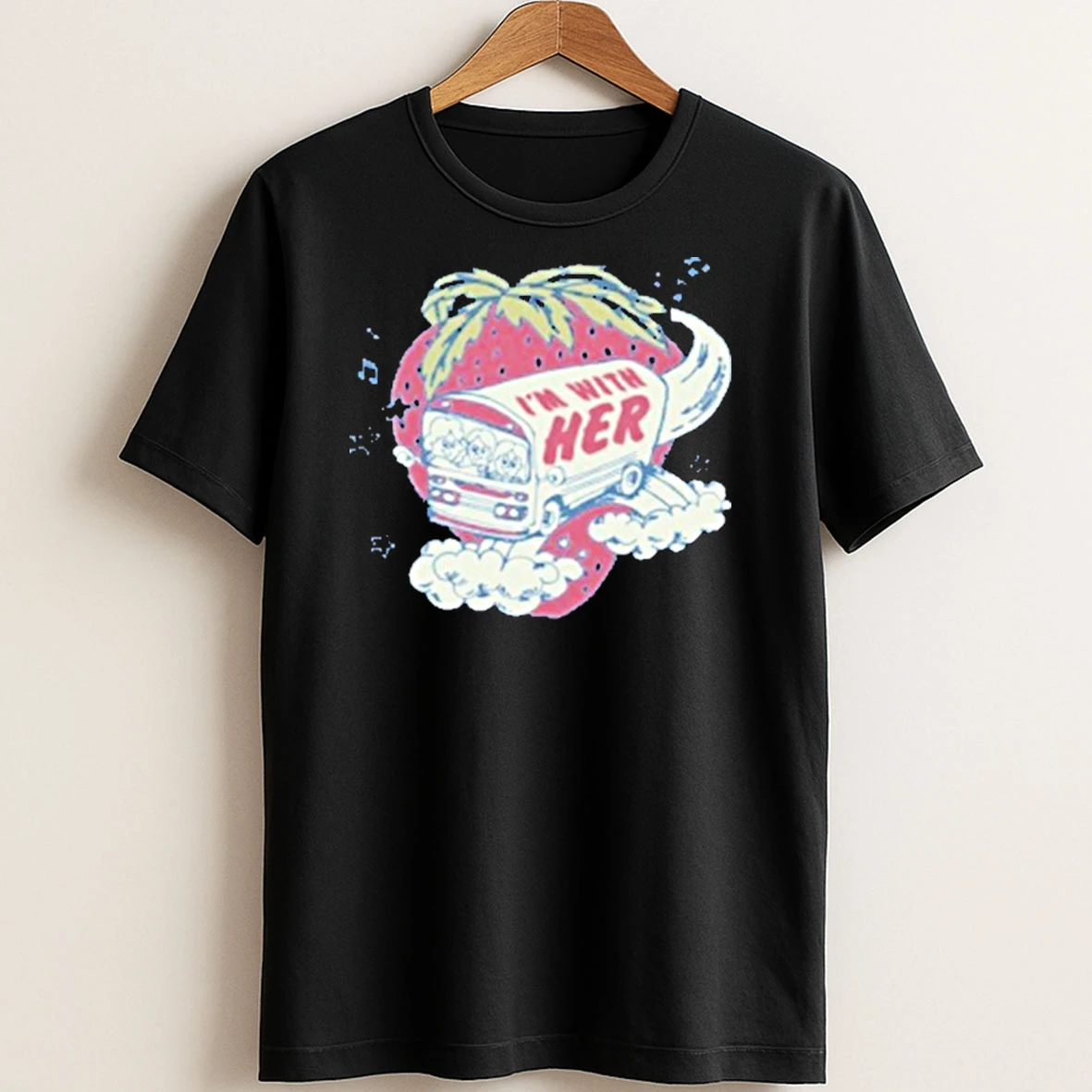 Original Strawberry Im With Her Bus Youth T Shirt Sweater