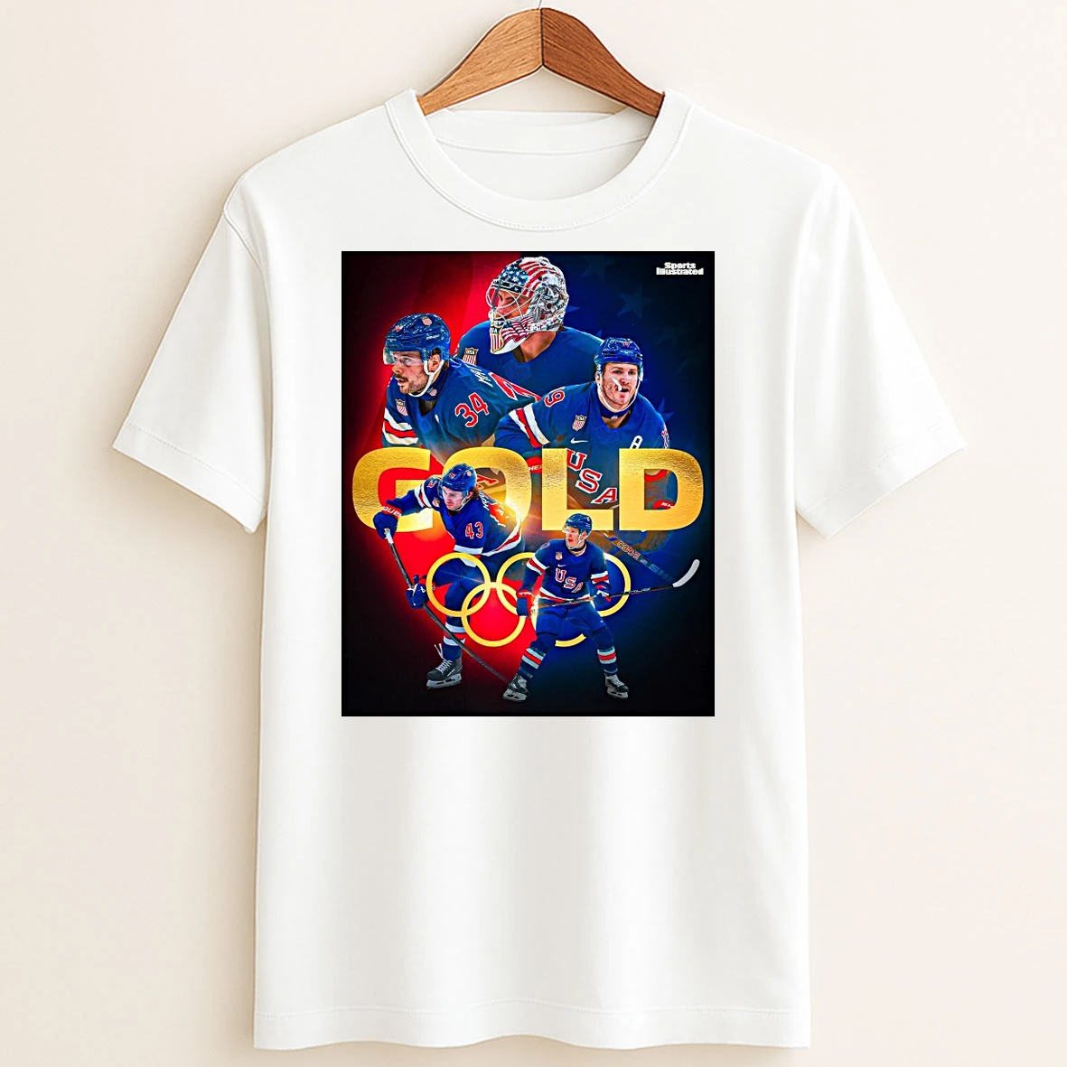 Original Team Usa Gold Medals Olympic Winter Games Milano Cortina 2026 Sports Illustrated T Shirt Sweater