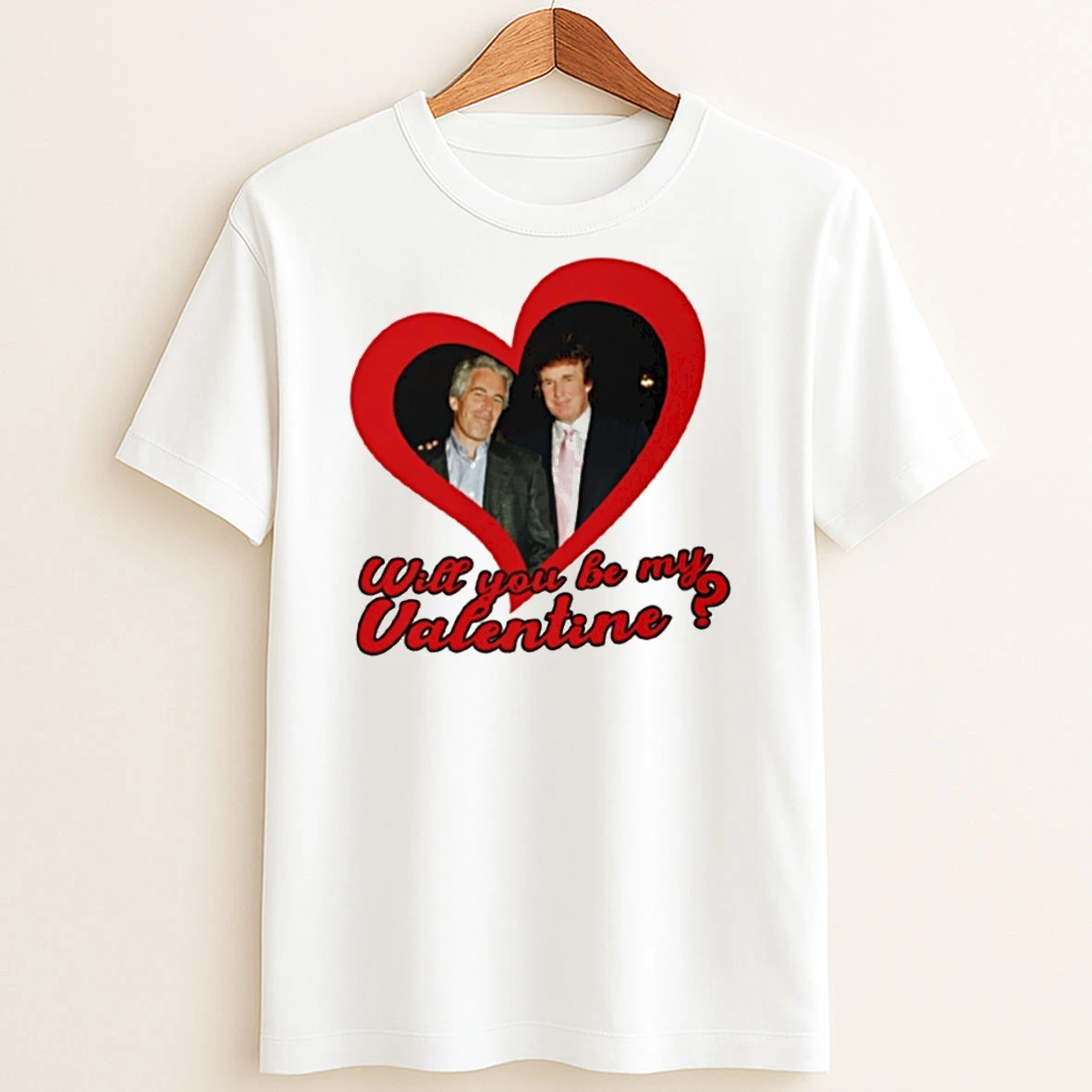 Original Trump And Epstein Will You Be My Valentine T Shirt Sweater