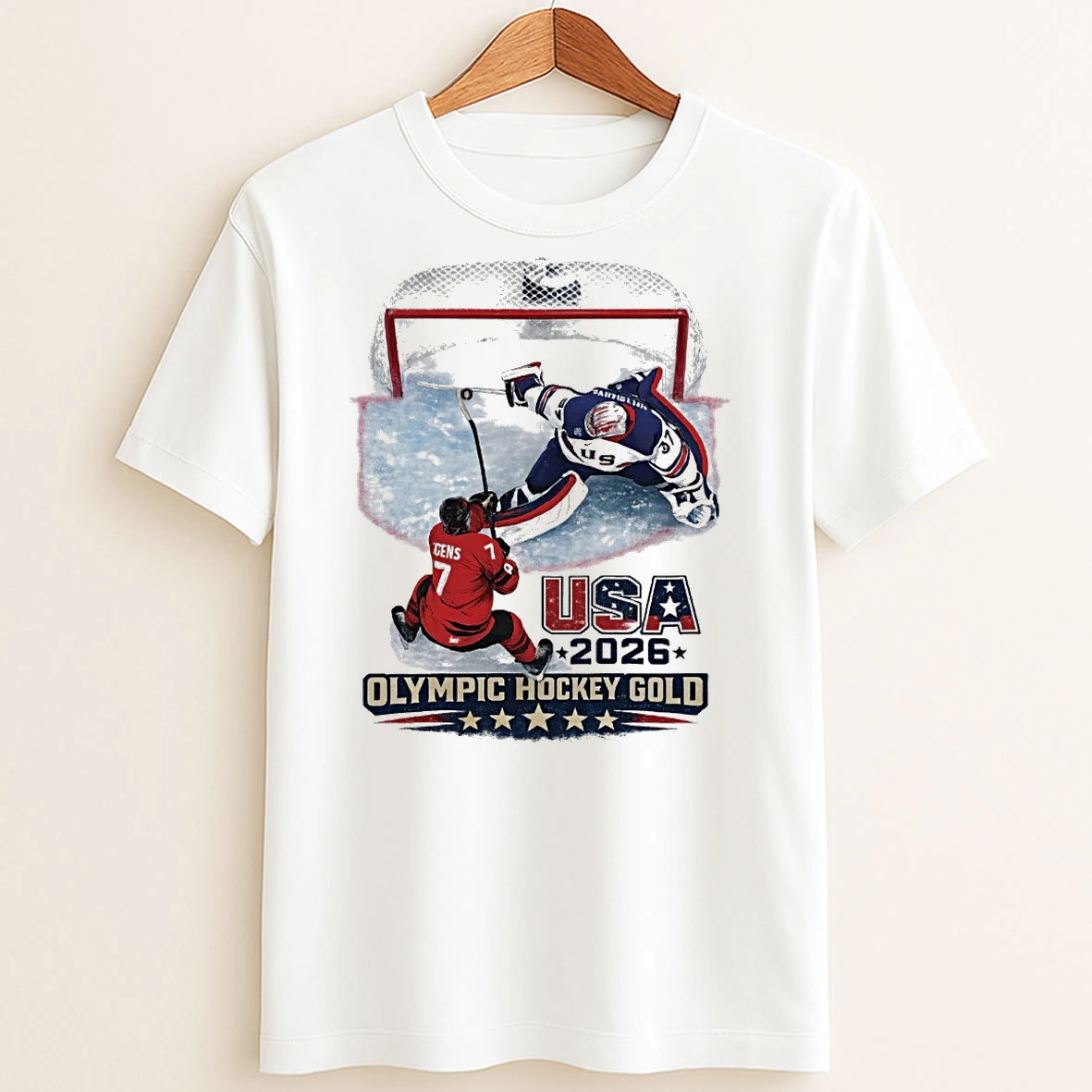Original Usa Champions Jack Hughes 2026 Olympic Hockey Gold T Shirt Sweater